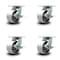 Service Caster 6 Inch Heavy Duty Semi Steel Cast Iron Swivel Caster Set with Brakes SCC, 4PK SCC-KP92S630-SSR-SLB-4 - alternate 1